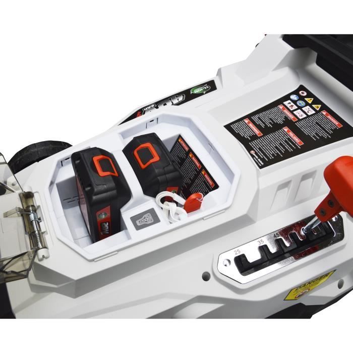 Cortacésped inalámbrico de 37 cm y 40 V - ELEM - TDE40V37-LI2BF - Función de mulching - Motor de inducción
