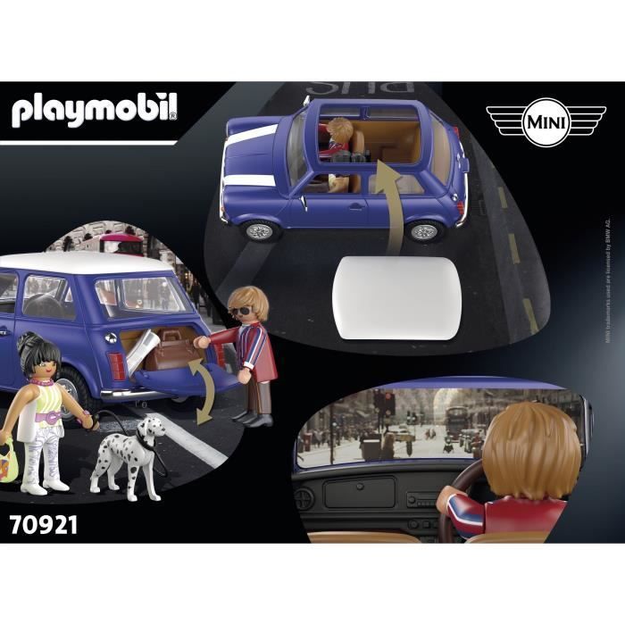 PLAYMOBIL 70921 Mini Cooper, Classic cars, Adulte, Voiture de collection