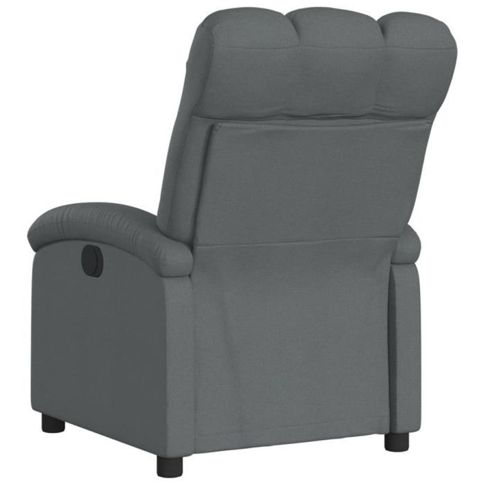 vidaXL Reclining Armchair, Relaxation Chair with Backrest, Seat with Footrest, Living Room TV Chair, Modern, Grey 371728