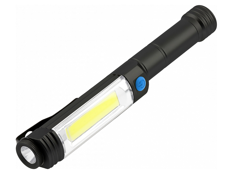 Latarka warsztatowa LED aluminiowa czarna