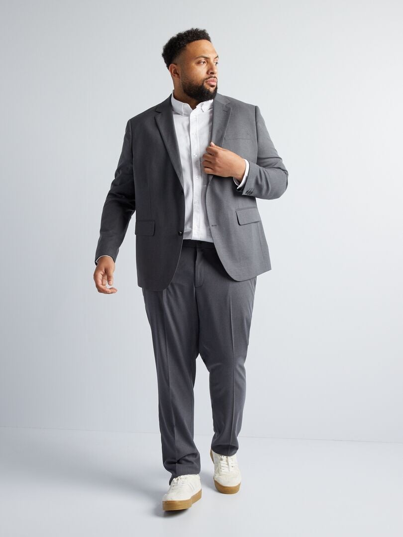 Blazer Slim Fit - Cinza
