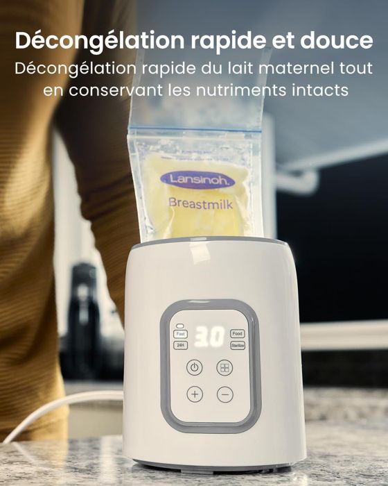 Scaldabiberon 8 in 1, Scaldabiberon elettrico rapido - Mantiene caldo il cibo del bambino e scongela
