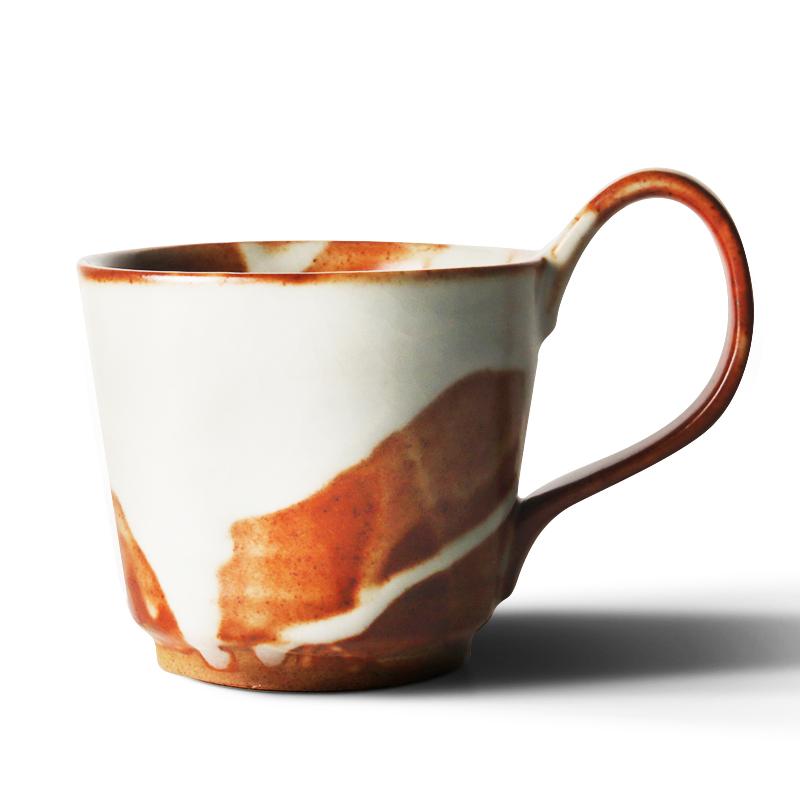 Tasse à café artisanale en céramique avec anse, style vintage, peinte à la main, blanche unie, style Tazas, idéale pour les écrivains et les passionnés de lait (cadeau geek HH50MK)