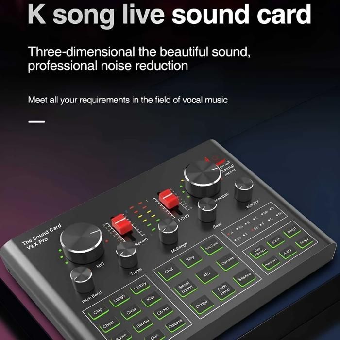 Tarjeta de sonido externa, audio de alta definición, reducción de ruido inteligente, micrófono ajustable, USB-C, color plata.