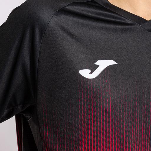 Tricou Joma Tiger IV cu mânecă scurtă roșu negru