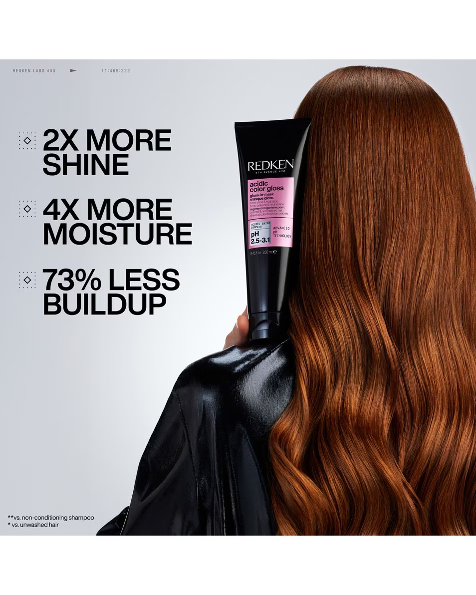 Mască de păr vopsită cu efect de luciu REDKEN Acidic Color Gloss, cu efect de 1 minut