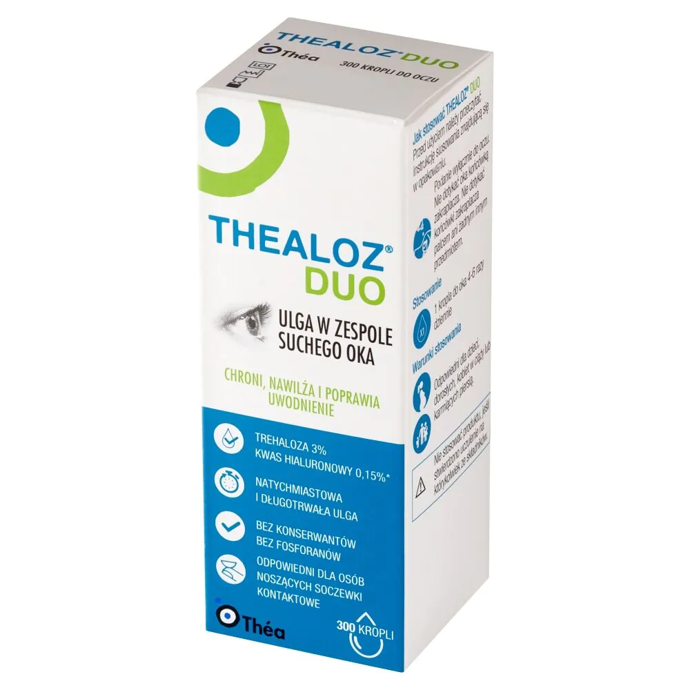 Thealoz Duo, Nawilżające krople do oczu, Ulga w zespole suchego oka