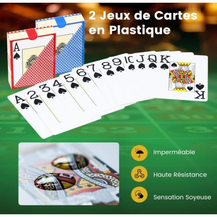 Set completo di fiches da poker DREAMADE, custodia in alluminio da 500 pezzi, 5 dadi, carte da gioco, ideale per viaggi e feste.