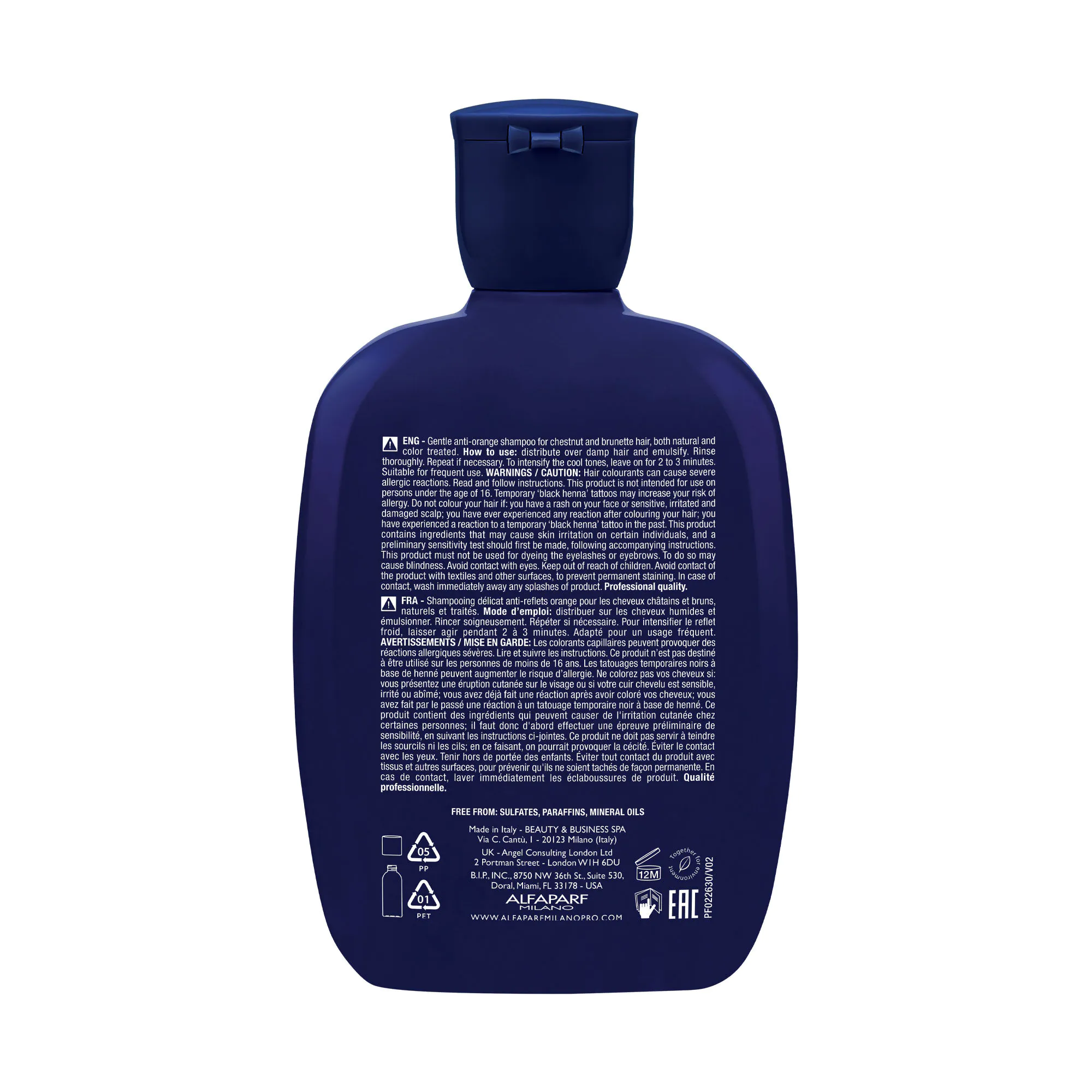 Alfaparf Milano Semi di Lino Brunette Anti-Orange Low Szanpon do włosów