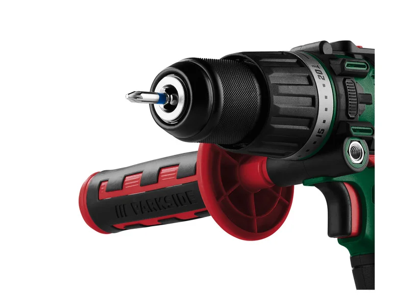 Furadeira/Parafusadeira de Impacto Sem Fio 3 em 1 PARKSIDE® PSBSA 20-Li C3, 20 V
