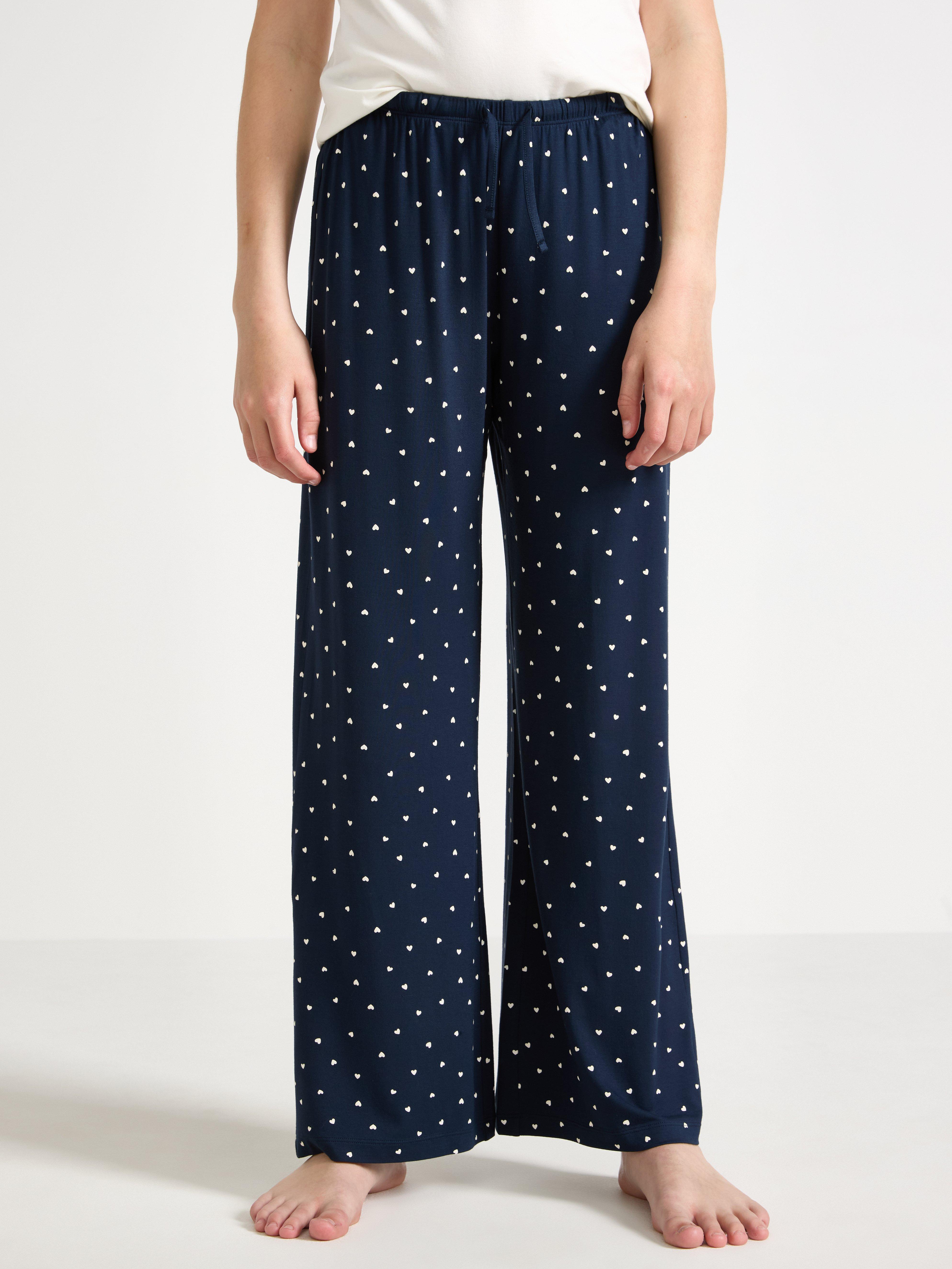 Pantalones de pijama azul marino