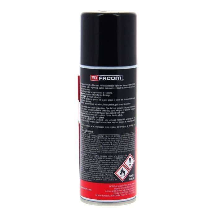 Lubricante penetrante en aerosol 200 ml - FACOM - Afloja rápidamente tornillos oxidados. Lubrica mecanismos.