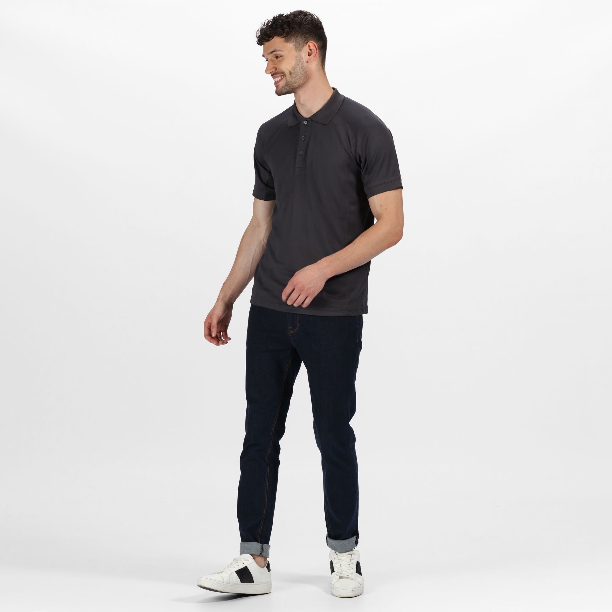  Polo de travail à manches courtes Regatta Coolweave / Homme Été/Vacances