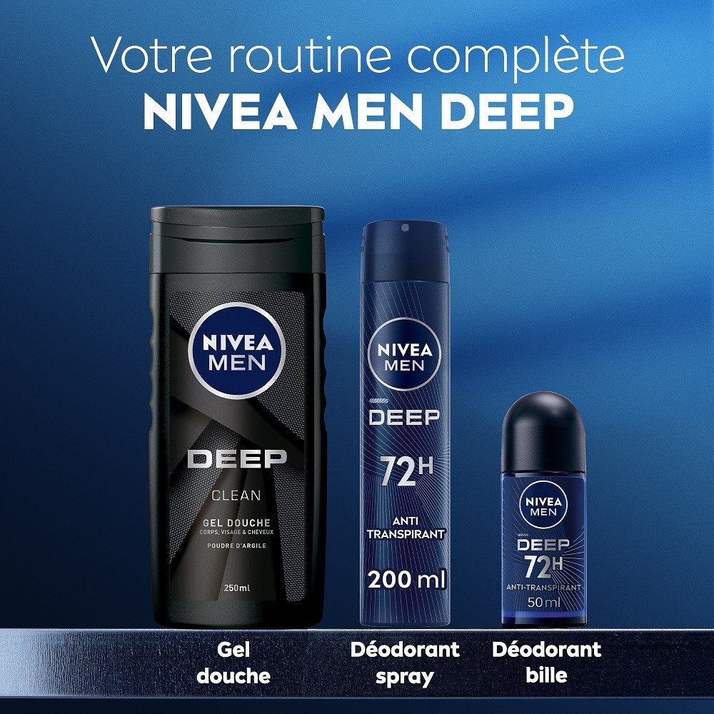 NIVEA Déodorant Bille homme Anti-transpirant 48H