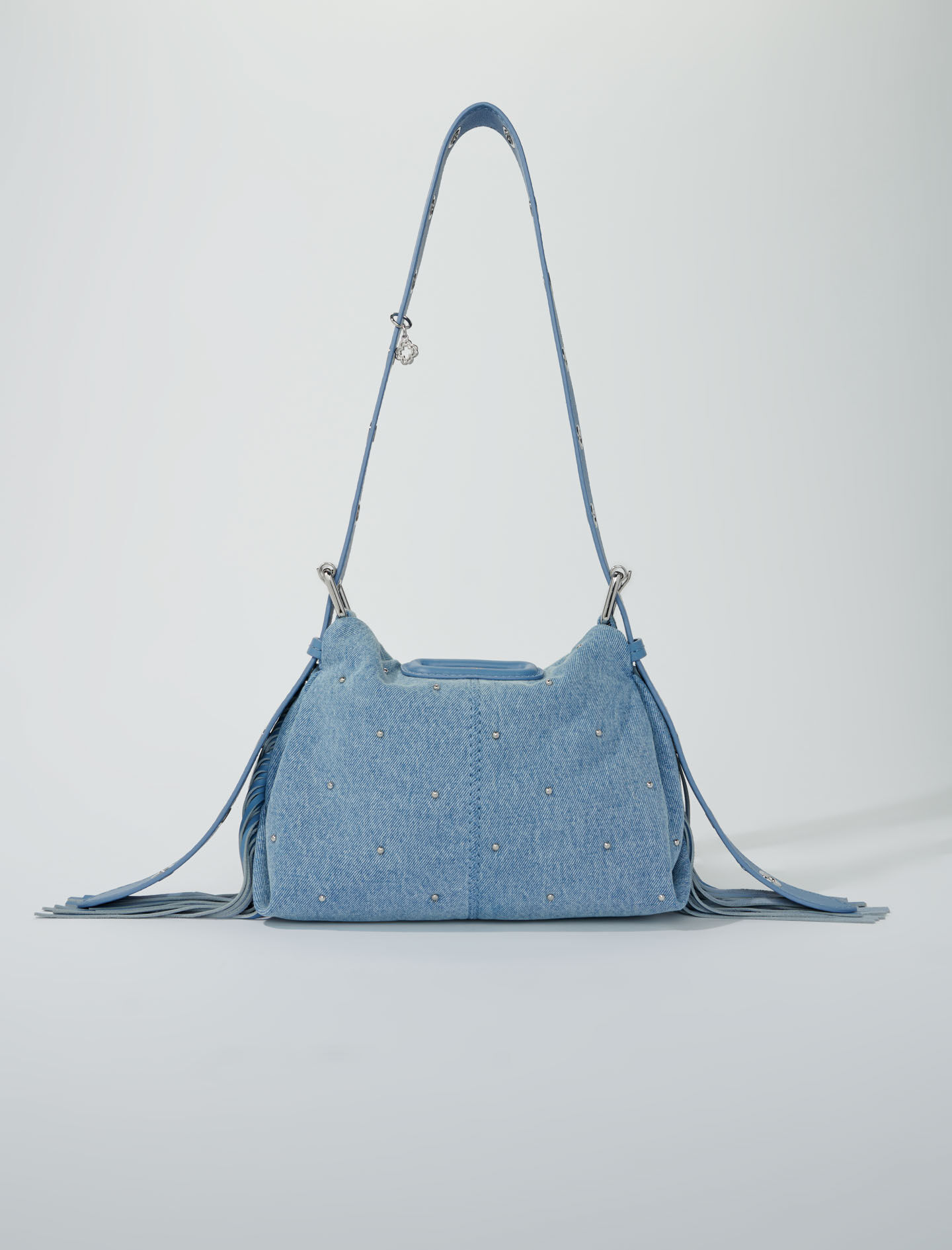Geantă mini Miss M din denim - Albastru denim