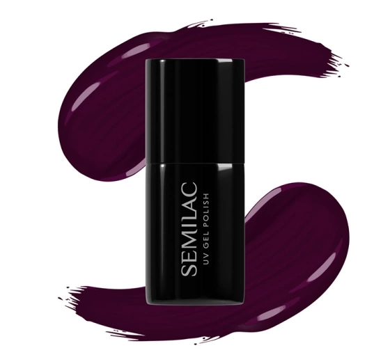 Semilac Allure lakier hybrydowy 099 Dark Purple Wine 7 ml