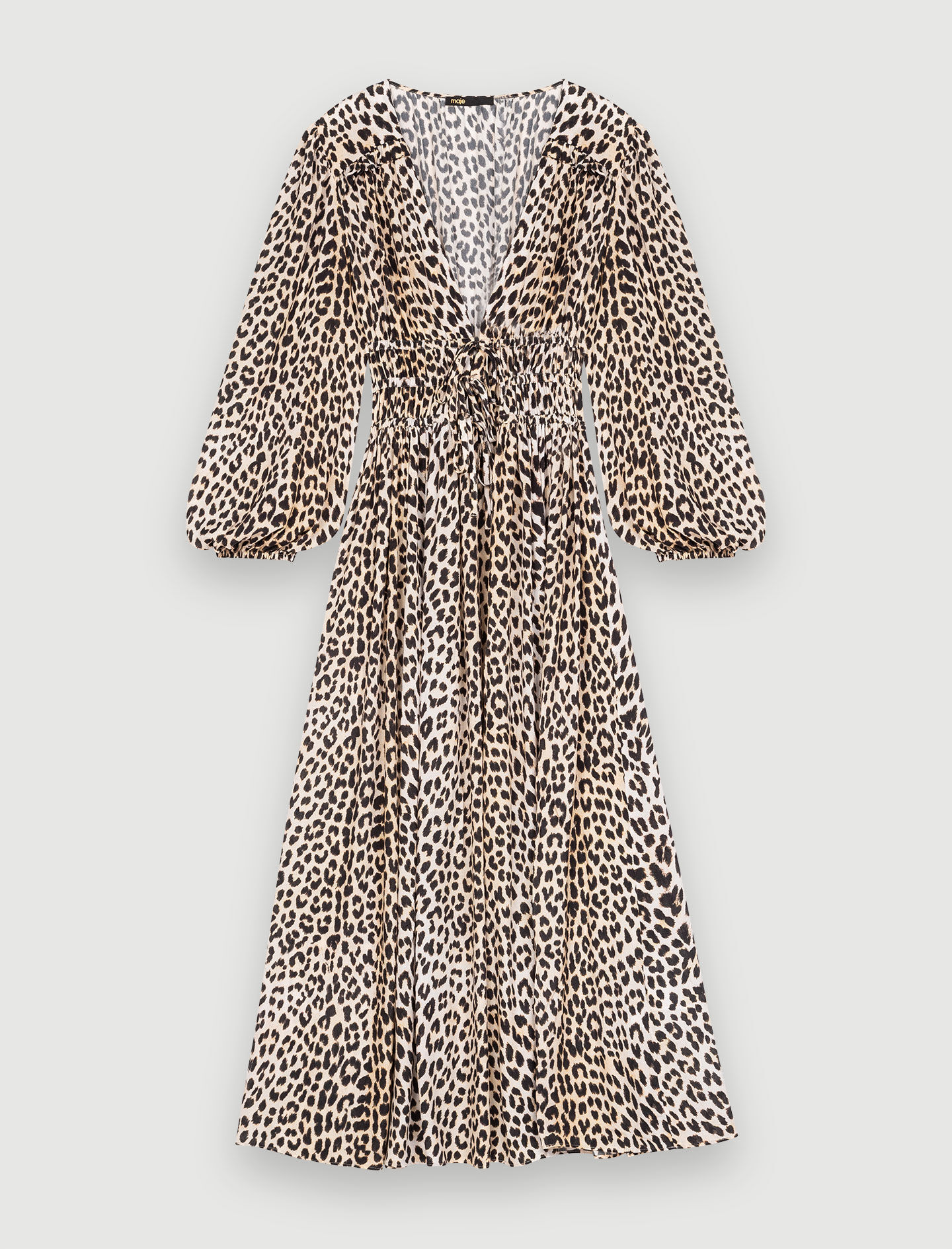 Maxi-jurk van viscose met luipaardprint - Licht luipaard