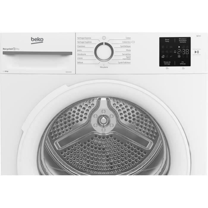 Sèche-linge pompe à chaleur BEKO b300 Eco sense D0H11030 - 10 kg - L60cm - Blanc