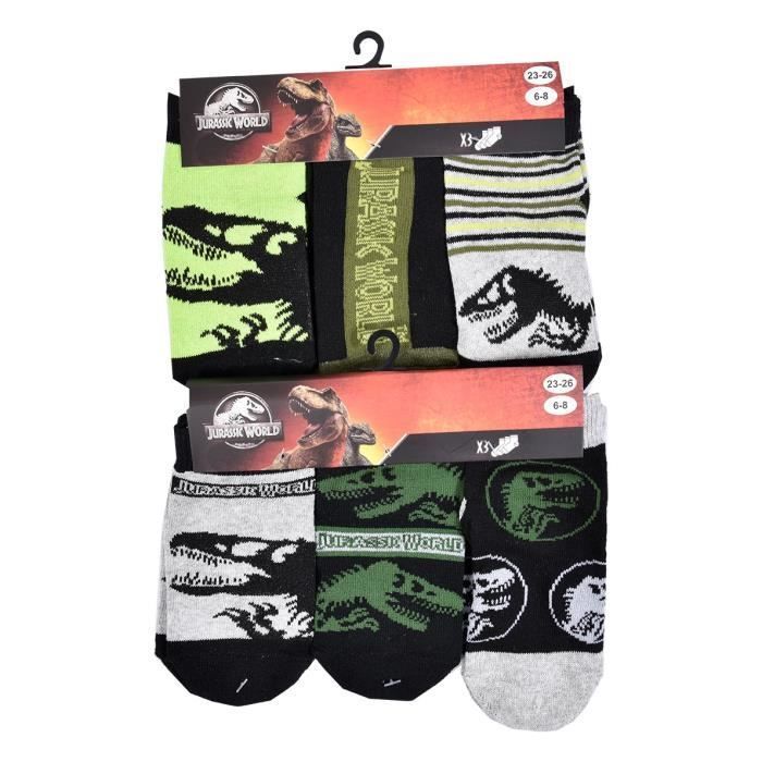 Calzini per bambini a tema JURASSIC WORLD, confezione da 9 paia, SNEAKER BOYS
