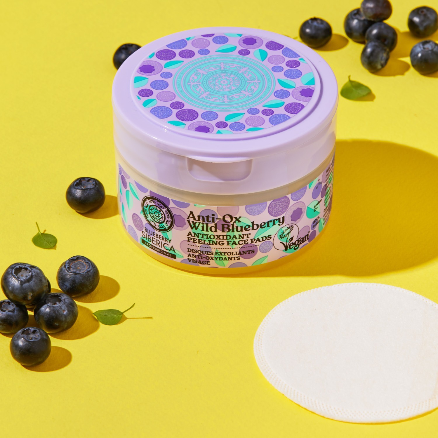 Natura Siberica Blueberry Siberica Disques Exfoliants anti-oxydants