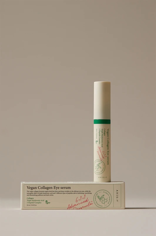 AXIS-Y 6+1+1 Advanced Formula Veganski kolagenski serum za oči proti zabuhlosti in gubam s kolagenom