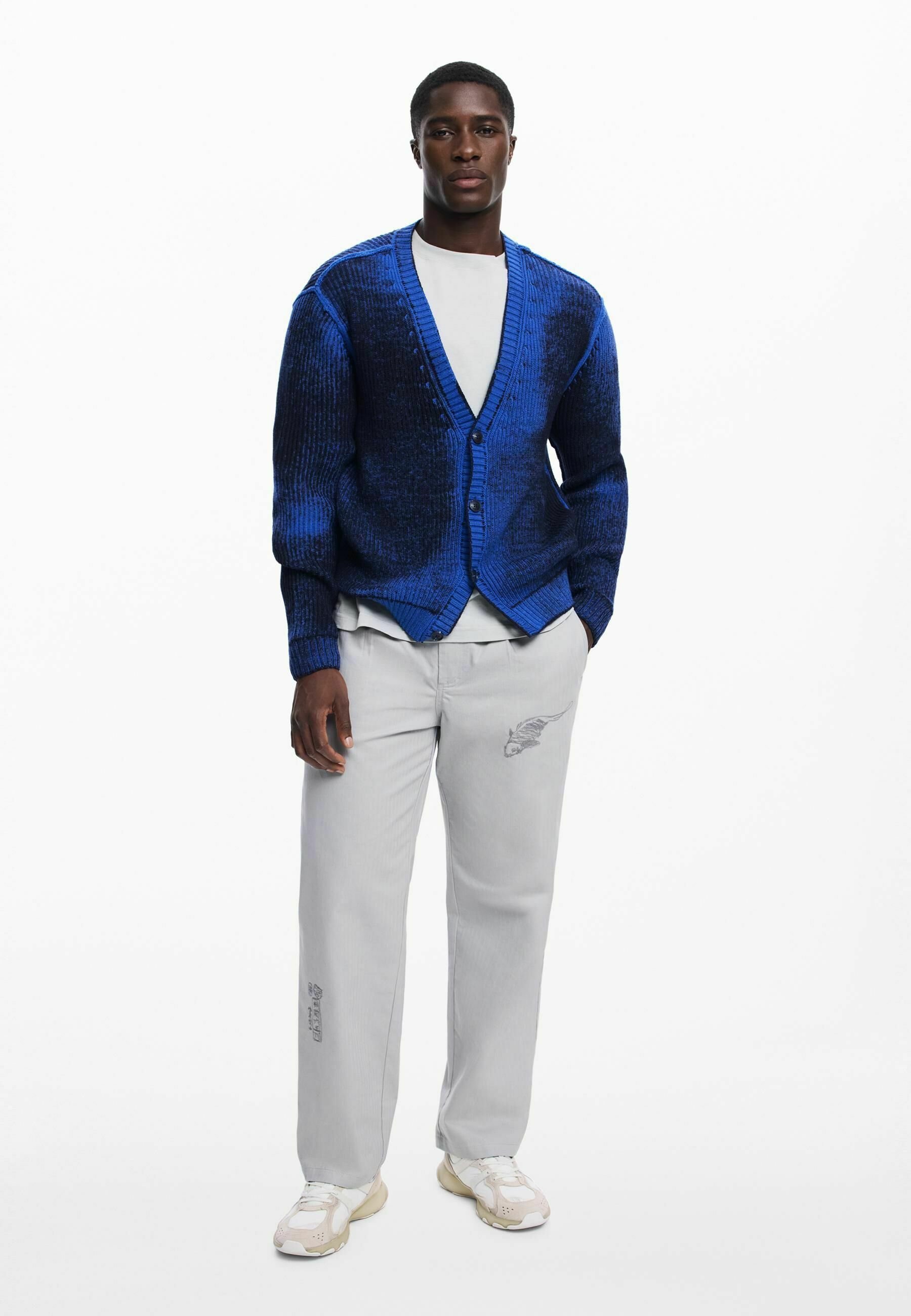 Desigual GRADIENT - Cardigan - blu