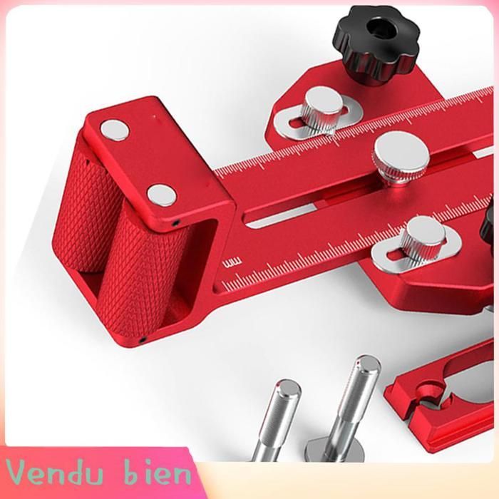Fine rip table saw jig, aluminum alloy for repetitive cuts of narrow strips. 3/4 x slits