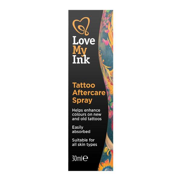 Love My Ink tetoválóspray, bőrgyógyászatilag tesztelt, 30ml