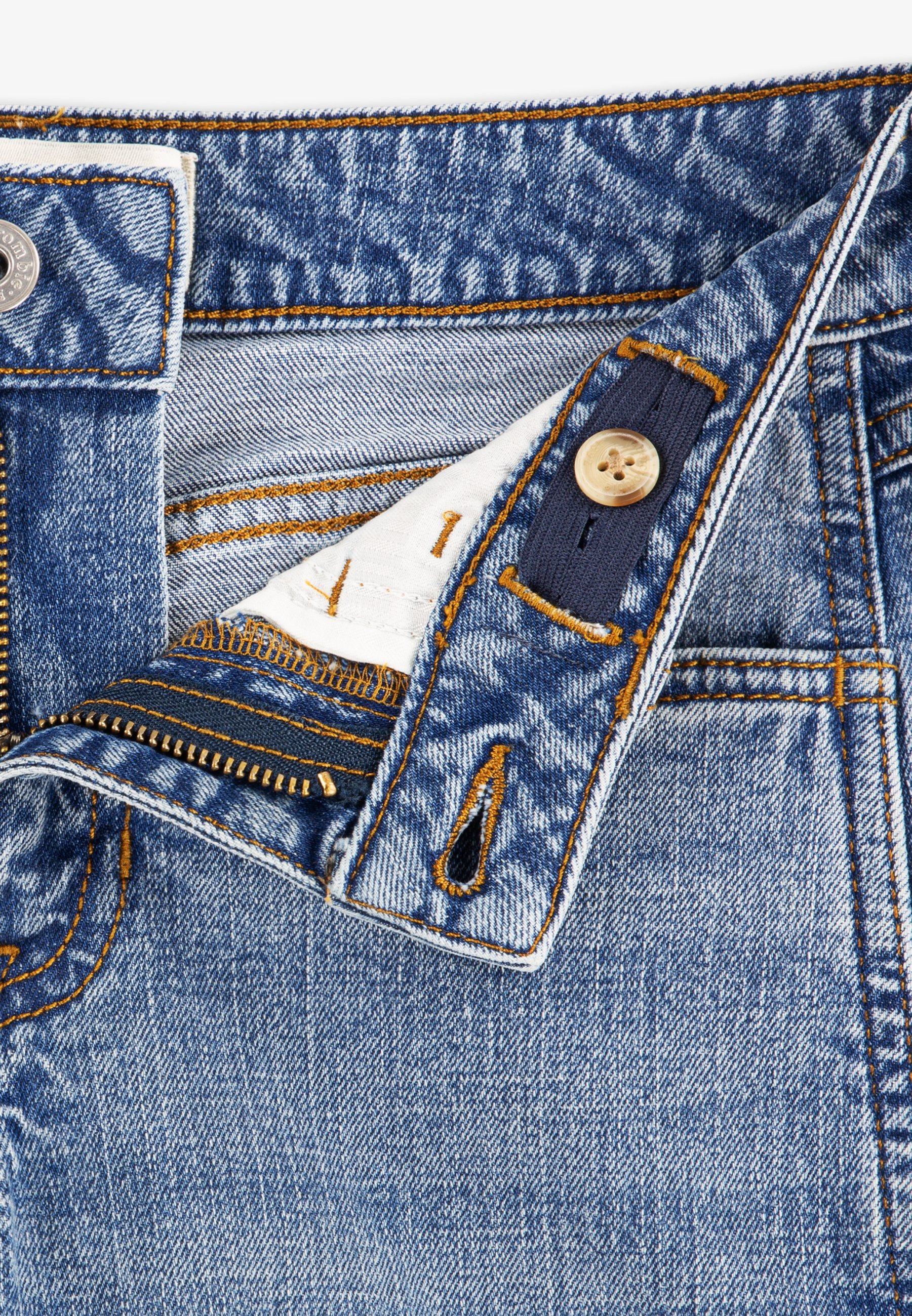 Abercrombie & Fitch HIGH RISE BALLOON - Jeans Tapered Fit - Cabin Blues