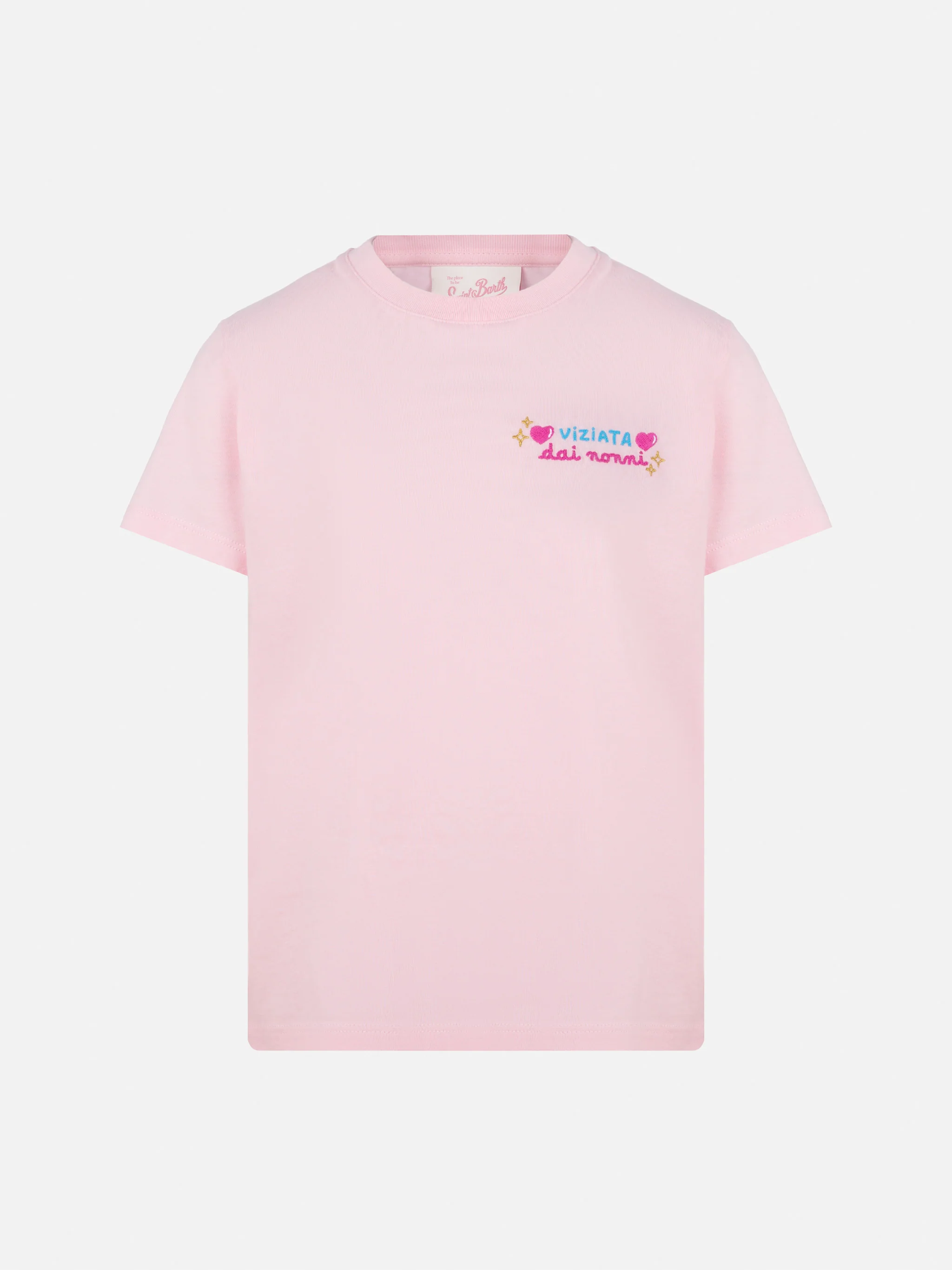 T-shirt Elly in katoen met ricamo Vado dai Nonni
