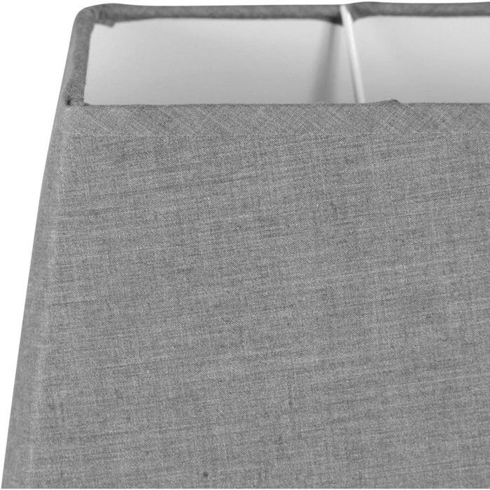 Lampshade - Rectangular - Light Grey - For lamp - 30x14x20 cm - E27 socket