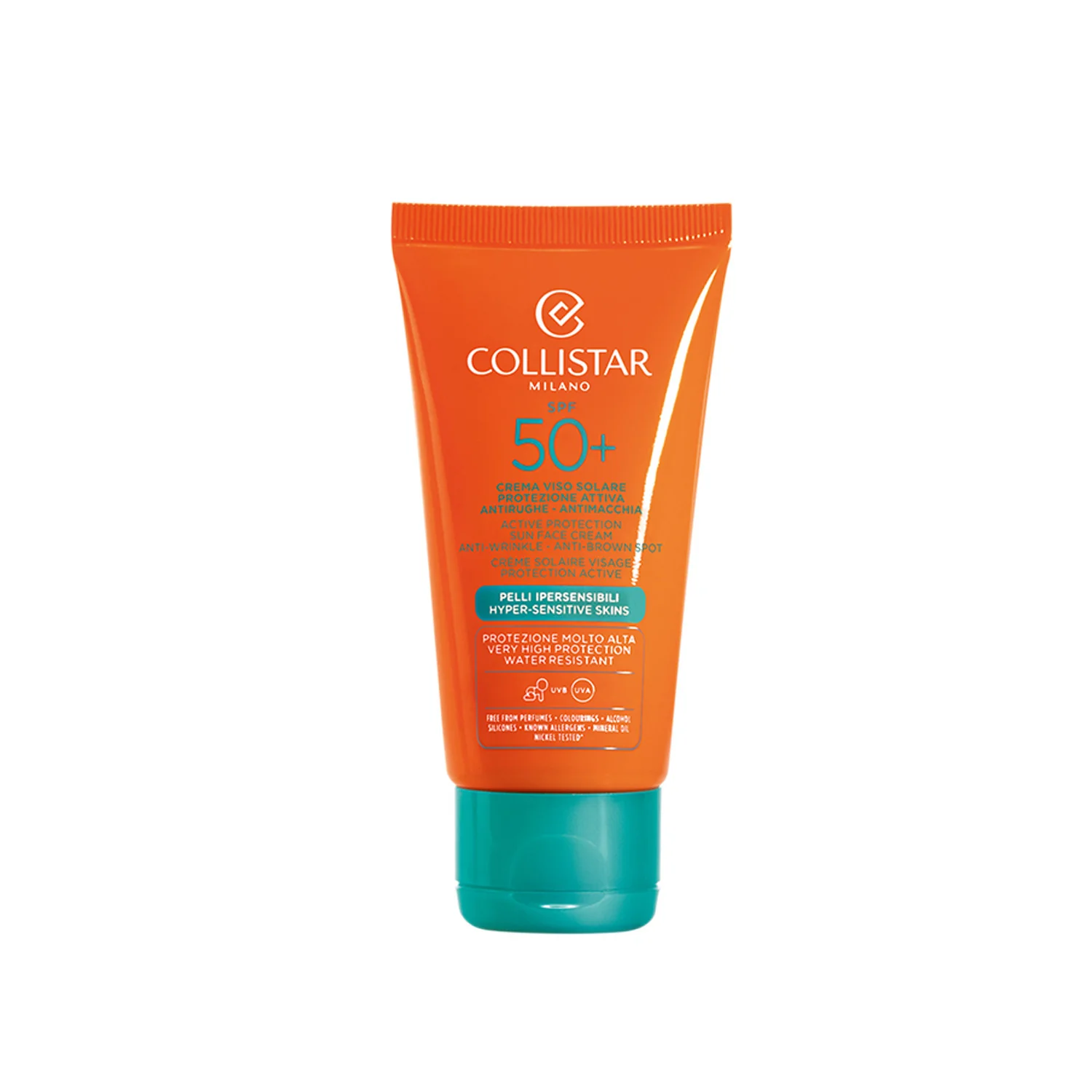 Abbronzatura Crema Viso Solare Protezione Attiva SPF50+ - Solare viso alta prot.