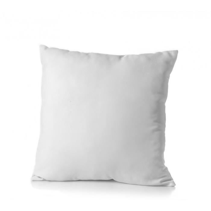 Pack d'oreiller et taies - MOELLEUX - 60x60 cm - 1 oreiller + 2 taies - Microfibre - Coton 100%
