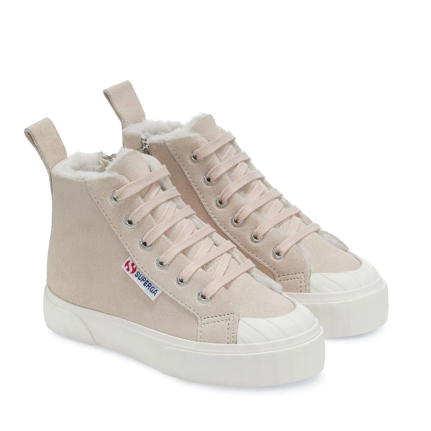 2696 KIDS STRIPE SUEDE-PINK ALMOND-FAVORIO