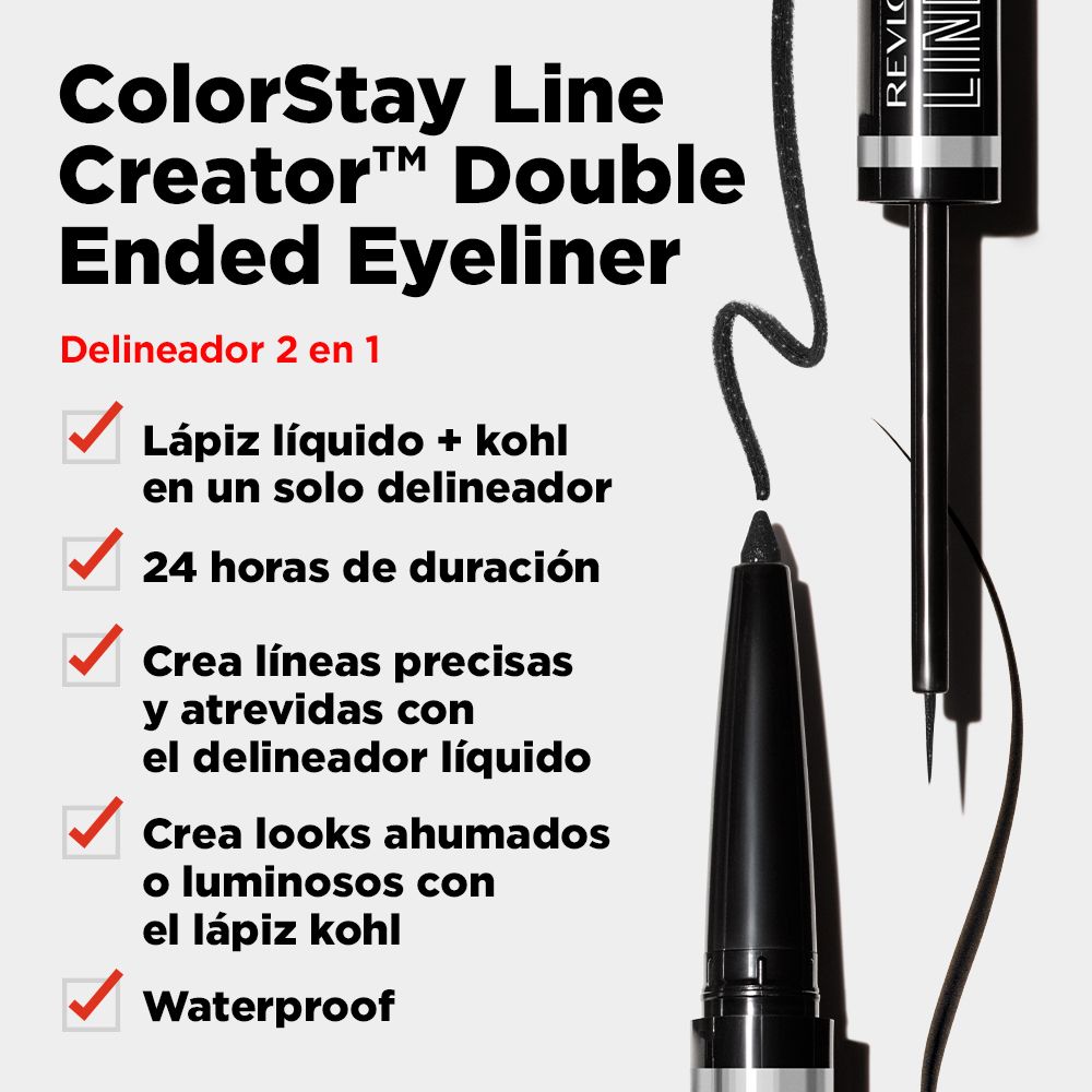 „Colorstay Line Creator 2-in-1“ akių pieštukas Akių pieštukai ir akių kontūro pieštukai