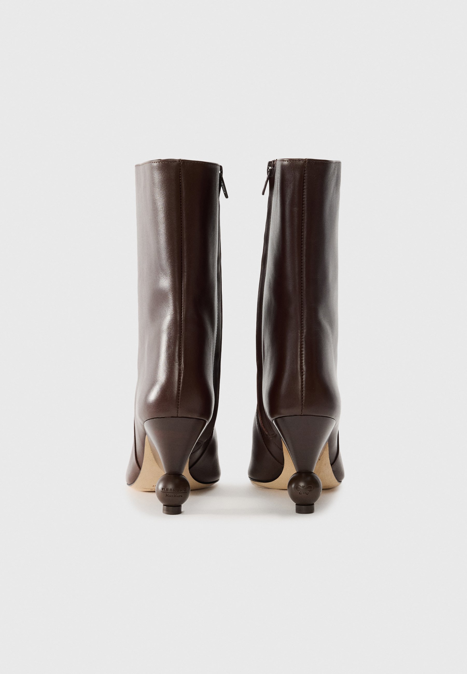 WEEKEND MaxMara ROLLIO - Enkellaarsjes met hoge hak - marrone scuro