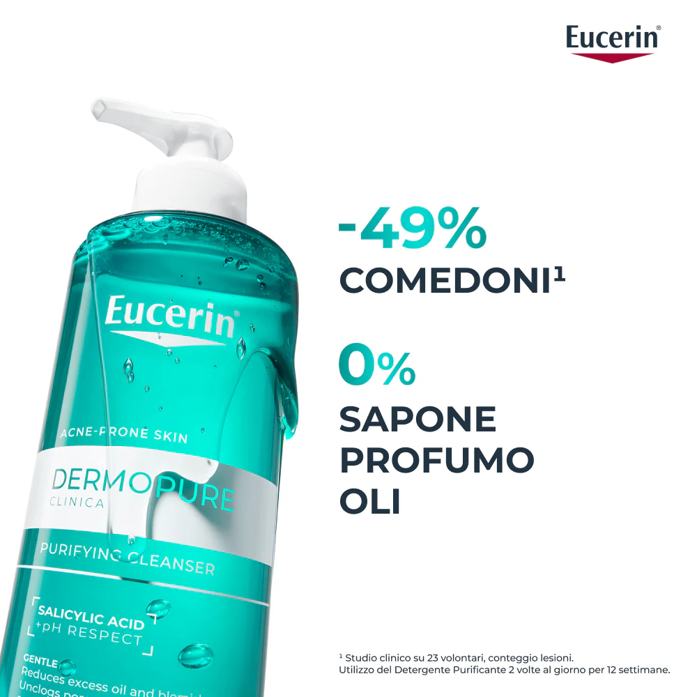 Dermopure Detergente Purificante - Gel detergente viso, Gel viso antimperfezioni