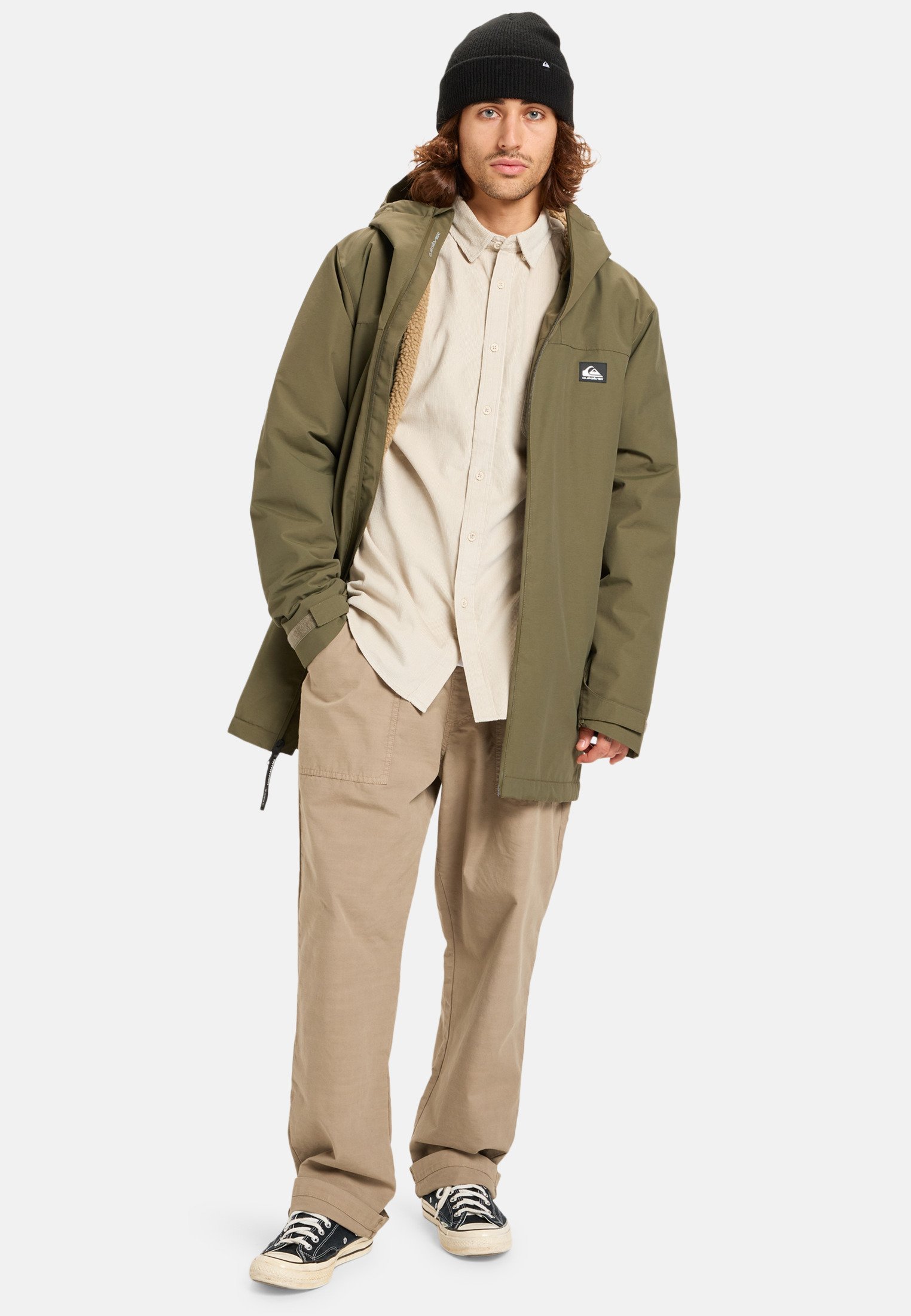 Quiksilver OVERCAST - Waterdichte jas - druivenblad
