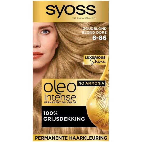 Syoss Oleo Intense barva za lase 8-86 zlato temno blond