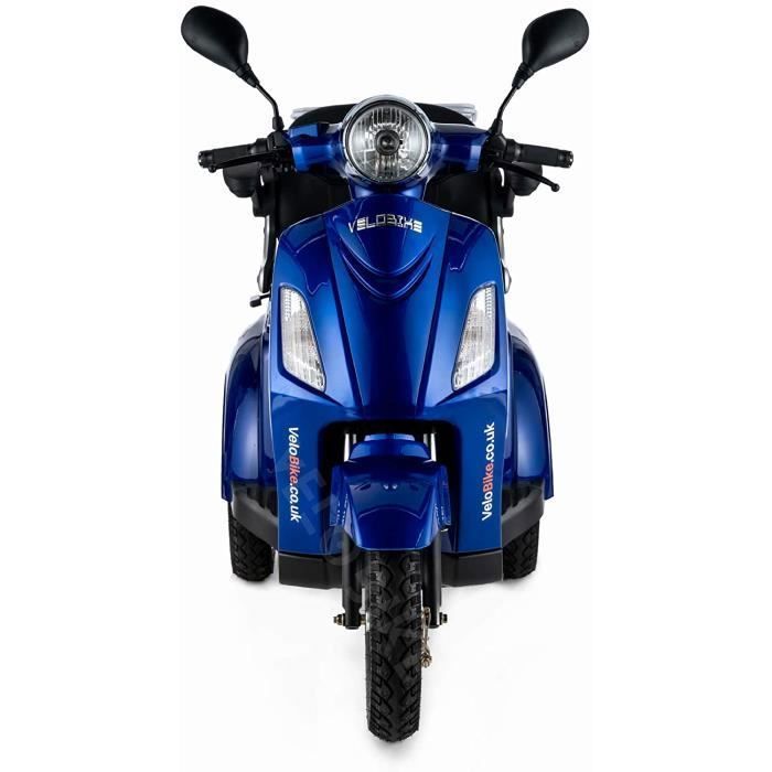 VELECO ZT15 Electric Tricycle Mobility/Leisure Scooter for Seniors and People with Disabilities Digital Display Basket (Blue)