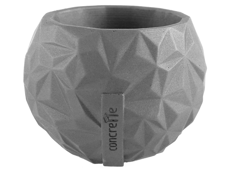 Doniczka betonowa 12 cm szara