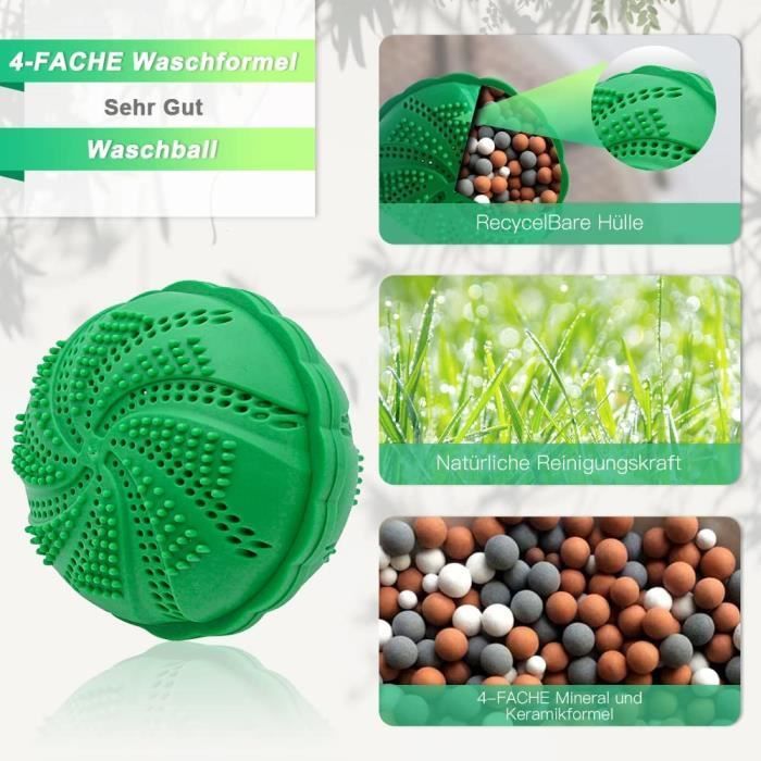 Boule de lavage propre sans détergent écologique bio boule de lessive bio lessive[L750]