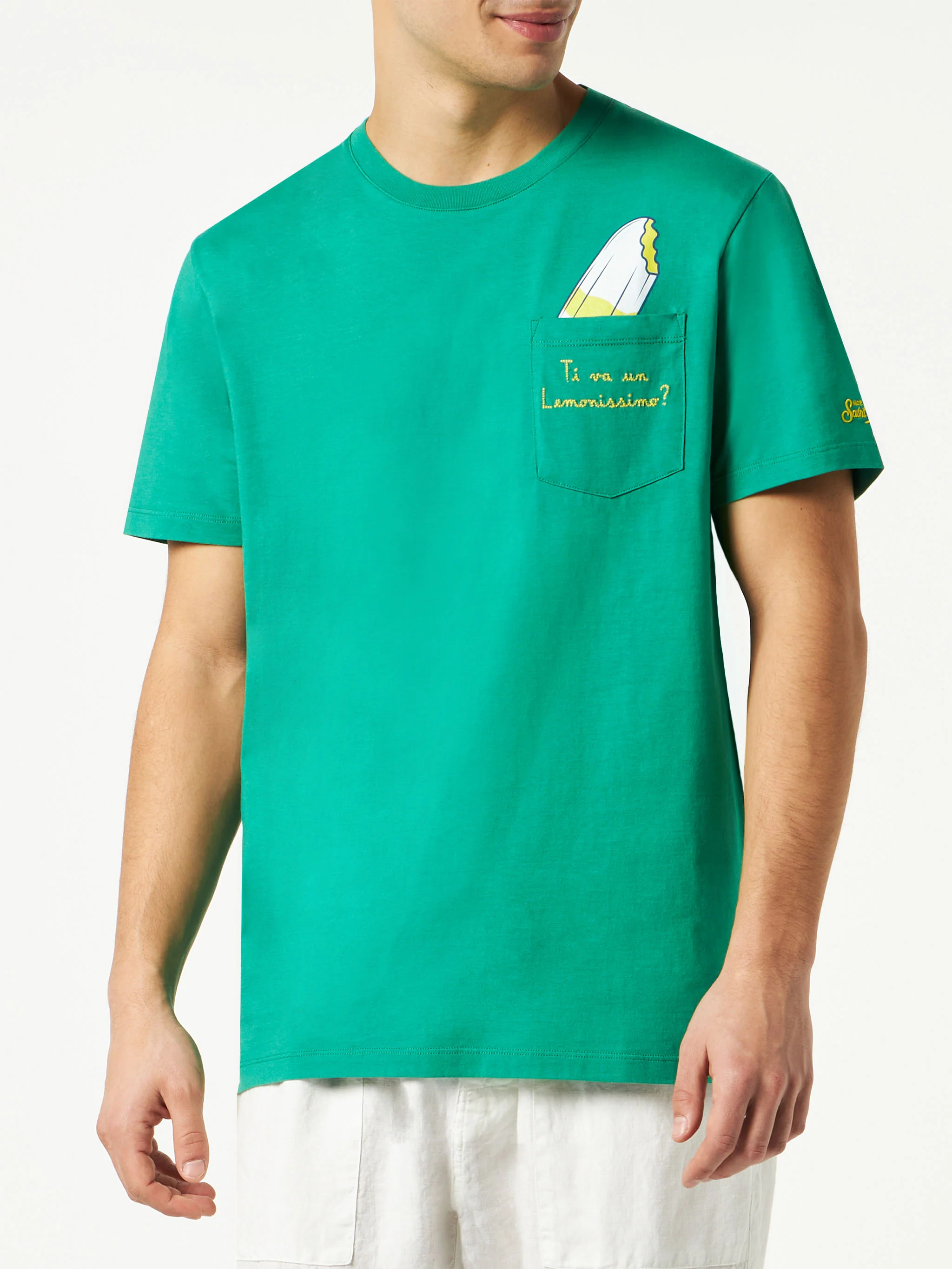 T-shirt in cotone con ricamo Ti va un Lemonissimo? | ALGIDA® EDIZIONE