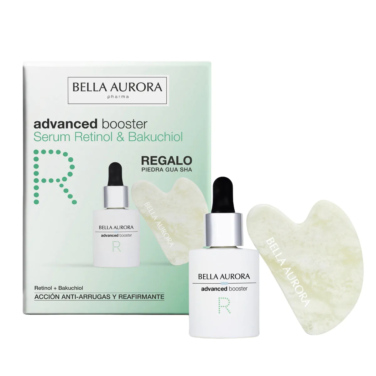 Bella Aurora Advanced Booster Retinol i Bakuchiol 30ml + Kamień Gua Sha