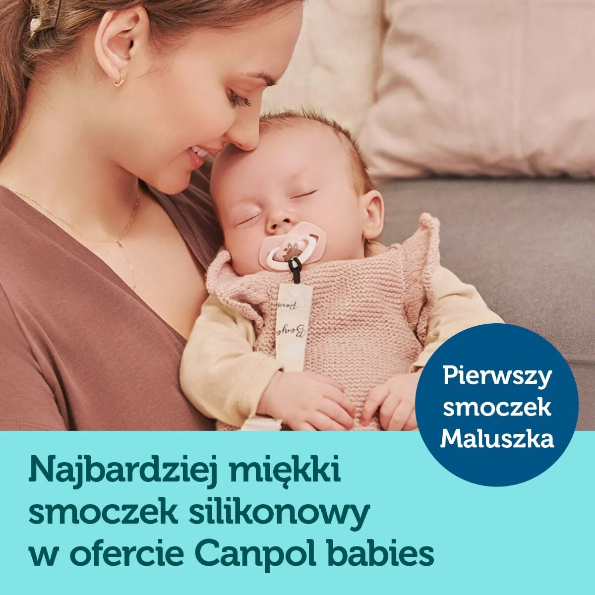 Canpol Babies Smoczki Silikonowe Neon Love Symetryczne 18M+ K. Niebieski