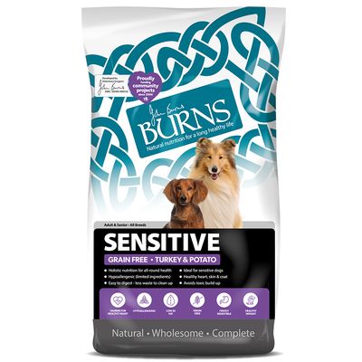 Burns Adult & Senior Sensitive Kornfritt - Kalkun og Potet