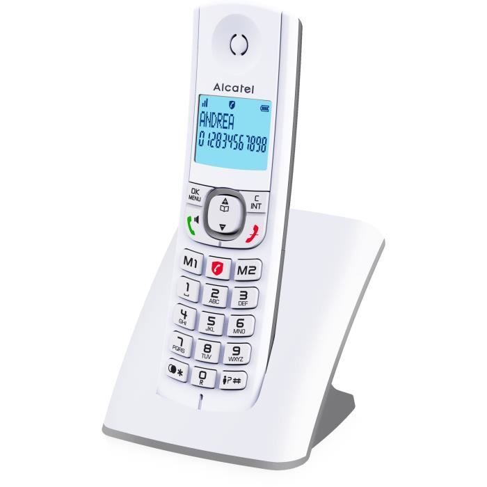 Telefone sem fio - ALCATEL - F530 - Cinza (unidade)