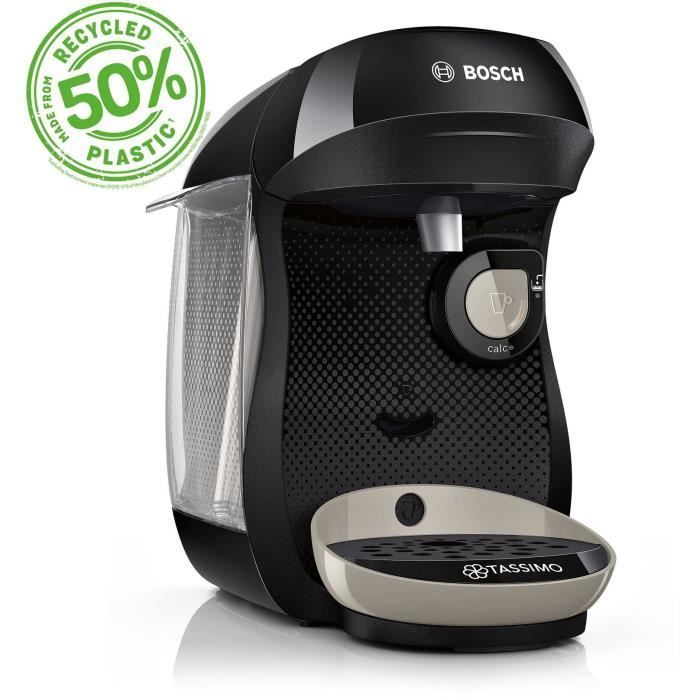 Machine à café - BOSCH - TAS109E - Tassimo Happy - 1400 W - 0,7 L - Noir / Crème