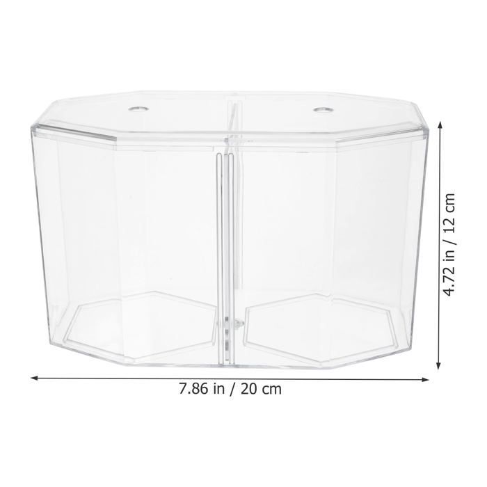 Miniature Desktop Aquarium: Small Betta Aquarium with Removable Divider for Betta, Goldfish - for Beginner Children