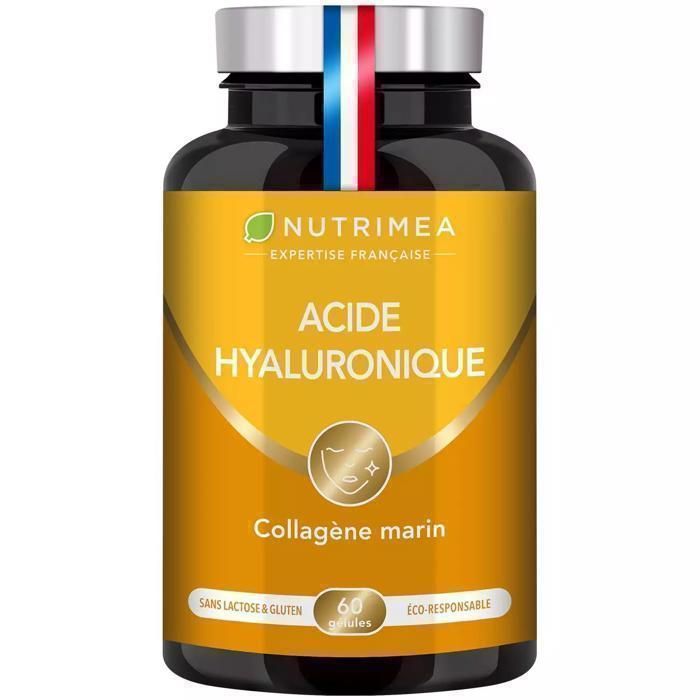 Hyaluronihappo + merikollageeni • Ikääntymisen merkkejä vastaan • Ihon kauneutta ja nivelten hoitoa • 60 kapselia - Nutrimea